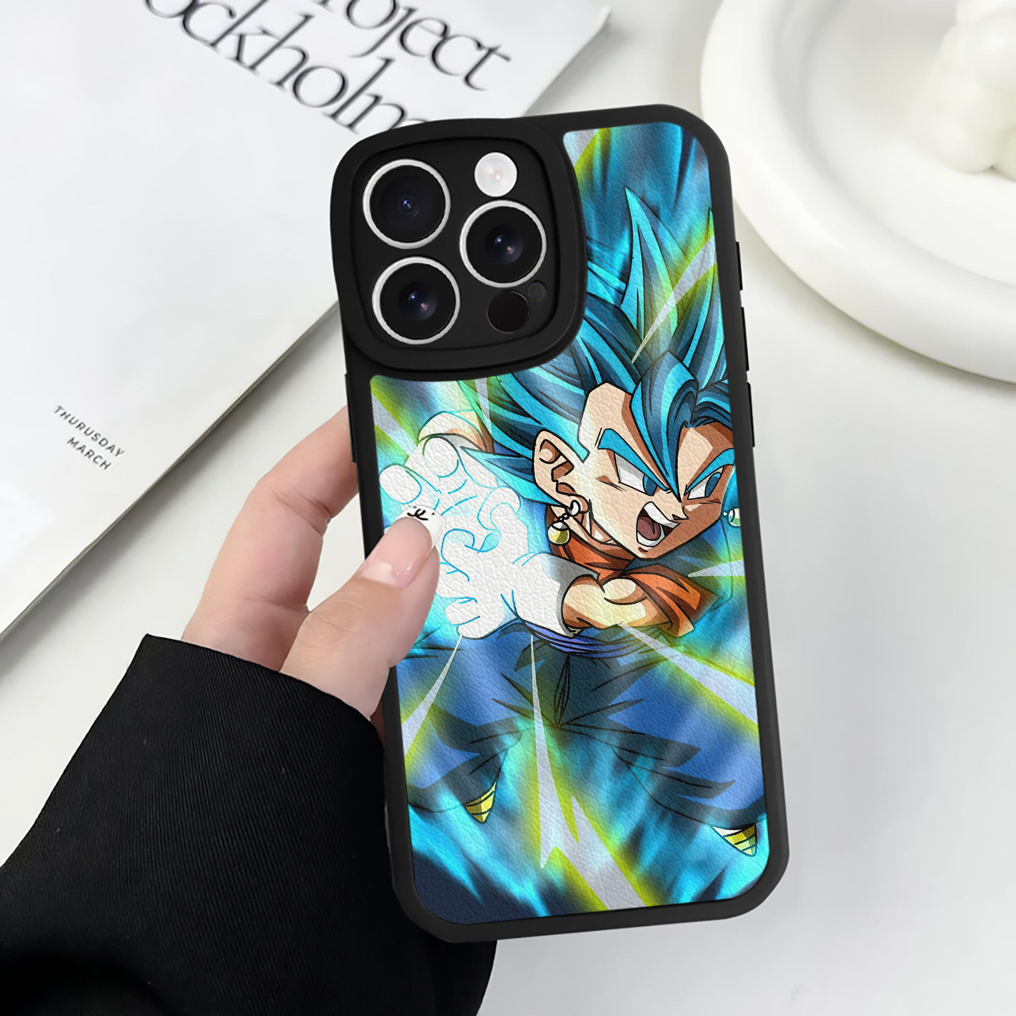 （画像用） ドラゴンボール DRAGON BALL 【iPhone 16シリーズ対応】シリコンスマホケース（レザー調） 材質：シリコン
